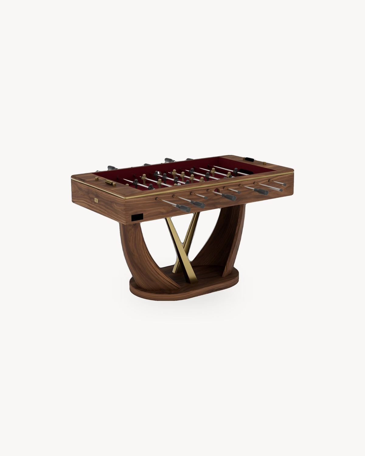 11 Ravens x Rubinacci Foosball Table in walnut with rods and figures