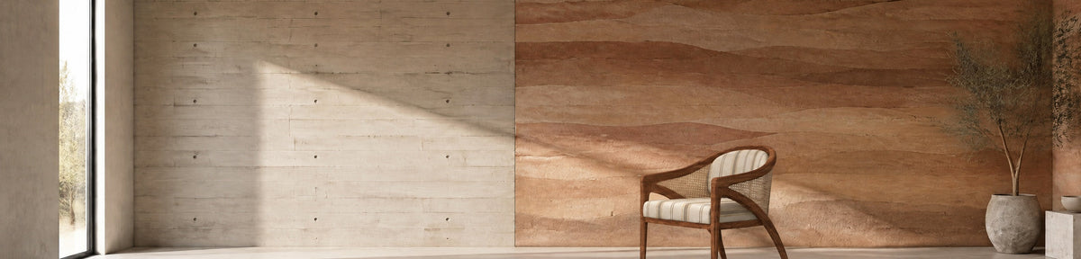 11 Ravens × Rubinacci Dining Chair in a modern games room with a stamped concrete wall