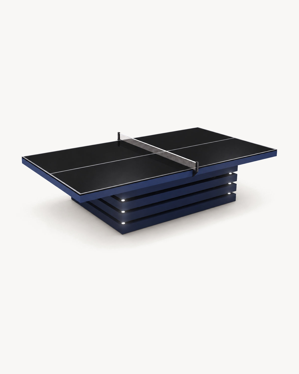 11 Ravens Arclight Convertible Pool Dining Ping Pong Table in navy
